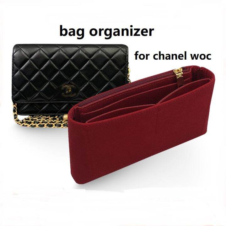 【soft and light】bag organizer insert fit for channel woc bag in bag