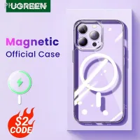 UGREEN Magnetic Case for iPhone 14 13 12 Pro Max Cases Shockproof Cover for iPhone 14 Plus 14Pro Transparent Magnet TPU PC Case