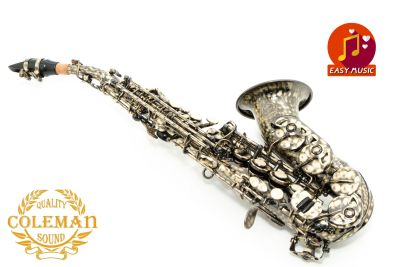 แซกโซโฟน Saxophone Curved Soprano Coleman CLC-550S Leopard Print