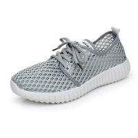 New Women Vulcanize Shoes Summer Mesh Casual Shoes Flat Soft Bottom Sneakers Breathable outdoor Women Shoe Y85