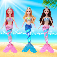 2019 New Fashion Mermaid Doll Ariel Princess Dolls toy For Girl Birthday Gifts 36CM High Glowing toys 1PCS Fish Doll Model