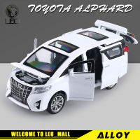 Lisale 132โตโยต้า ALPHARD ล้อแม็กรถยนต์รุ่นเสียงและแสงผล D Iecast รถเด็กของขวัญคริสต์มาสเด็กของขวัญคอลเลกชันของเล่นดึงกลับพลังงาน