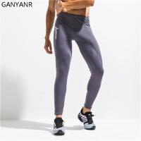 GANYANR Running Tights Men Compression Pants Sport Leggings Yoga Basketball Gym Fitness quick dry Slim Long Athletic Jogging