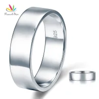 Peacock Star High Polished Mens Solid Sterling Solid 925 Silver Wedding Band Ring Jewelry CFR8056