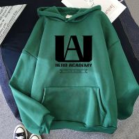 ﹊✘ Academia Hoodies Anime Hooded Sweatshirts Streetwear Men Crewneck Pullover Hoody