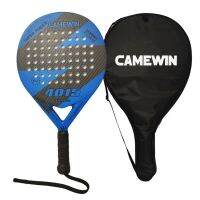 Camewin Padel Racket Beach Tennis Carbon Fiber and EVA Smooth Surface Durable Power Lite Paddleball Paddle Racket