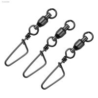 ♝☢ Stainless Steel Ball Bearing Fishing Swivels Snap 0-7 Rolling Sea Fishing Swivels Snaps Connector Fishing Accessories