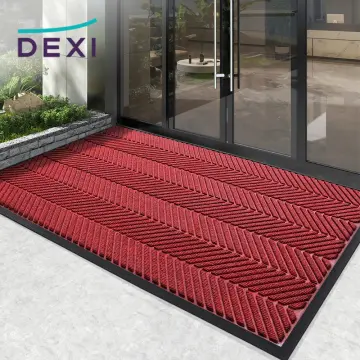 DEXI Door Mat Front Indoor Outdoor Doormat,Small Heavy Duty Rubber outside  Floor