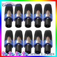 10x 4 Pole Audio Speaker Plugs Twist Lock Connectors for Neutrik NL4FC