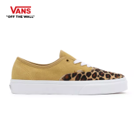 VANS Authentic - (Soft Suede) mustard gold/leopard รองเท้า ผ้าใบ VANS ชาย หญิง