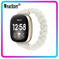 {zhiyun Watchshop} Wearlizer วงยืดหยุ่นทอสำหรับ F Itbit ความรู้สึก20มิลลิเมตรถักยืดสายนาฬิกา F Itbit ในทางกลับกัน3วงผู้หญิงบางไนล่อนสายนาฬิกาข้อมือ