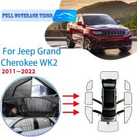 Full Covers Sunshades For Jeep Grand Cherokee WK2 2011 2022 2018 Car Accessories Sun Protection Windshields Side Window Visor