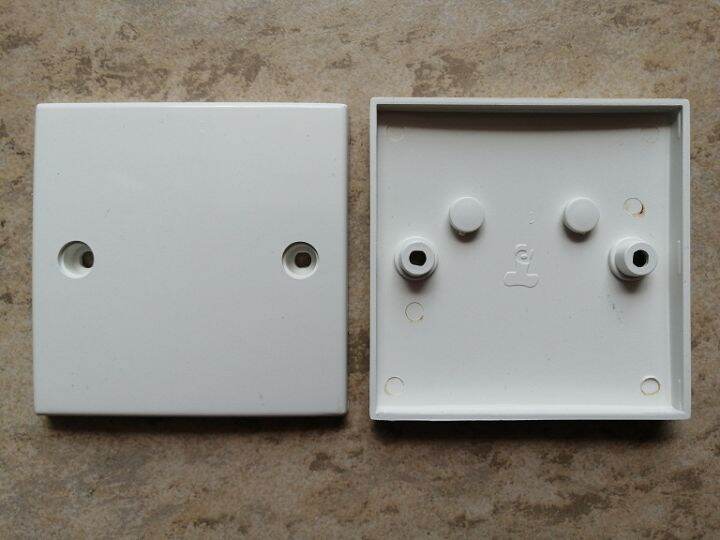 Blank Switch/Power Socket Cover Plate 3x3"/ 86 Type (White Color) Lazada