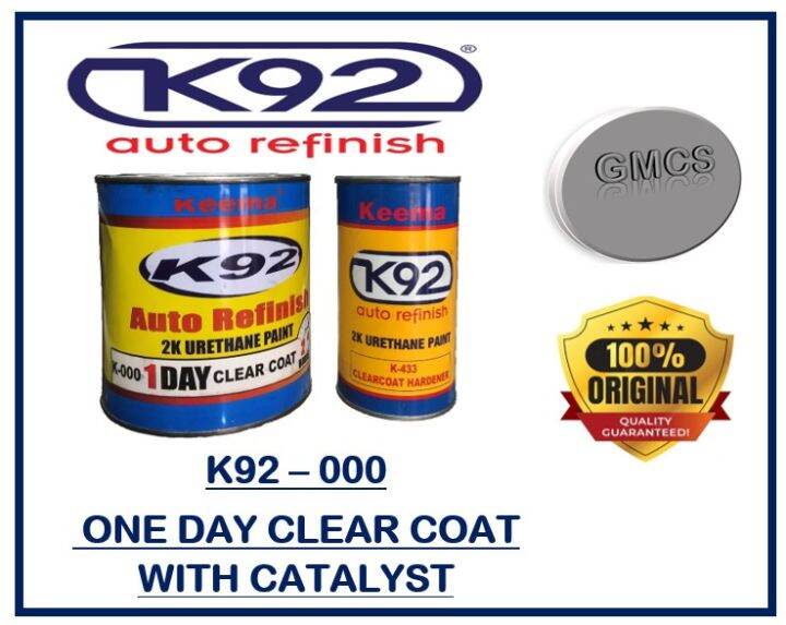 K92 ONE DAY CLEAR COAT WITH CATALYST OR K92000 Lazada PH