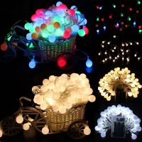 LED Christmas light Ball Garland Fairy Ball String Lights Waterproof for Christmas Tree Wedding Home Indoor Decoration Lights