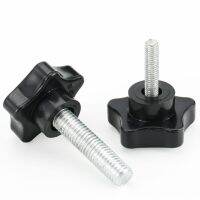 1/2/5/10pcs M6 M8 M10 Black Plum Bakelite Thumb Screws Knobs Bolts Star Hand Tighten Screw Thumbscrews Fasteners