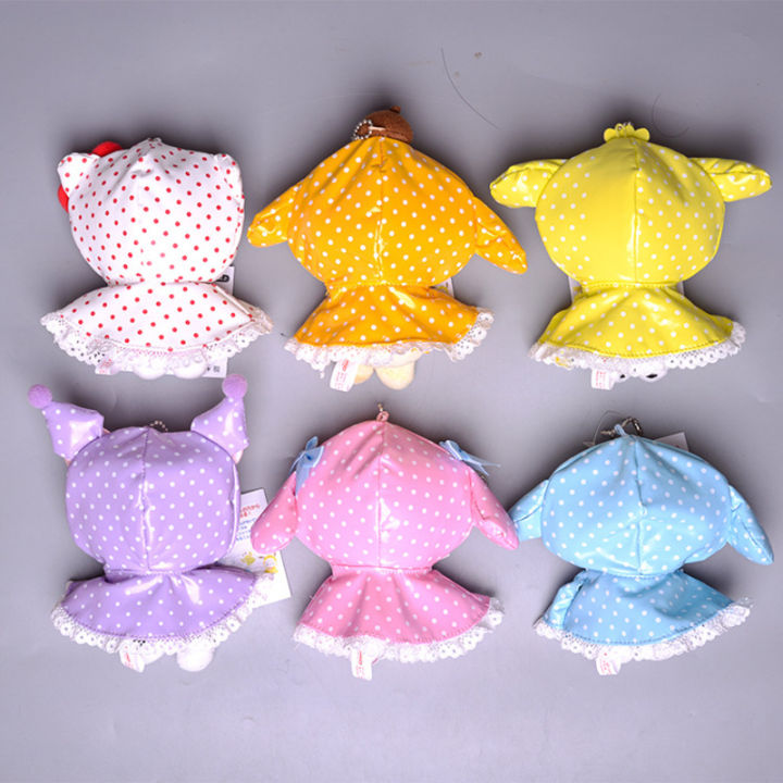 kuromi-my-melody-plush-raincoat-plush-doll-pendant-backpack-ornament-gifts-decor