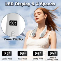 Portable Neck Fan Bladeless Mini Fan Air Cooler USB Rechargeable Fan Ventilator Hands Free Electric Fan Outdoor Sports Camping