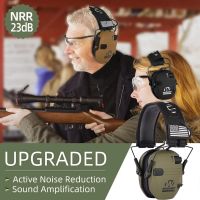 Outdoor Electronic Shooting Earmuffs Ear Protection Sound Amplification Anti-noise Headphone for Gun Range with Headband Cover