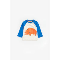 เสื้อยืดแขนยาวเด็กผู้ชาย Mothercare rhino long-sleeved t-shirt ZB531