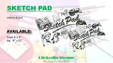 Pixel Sketch Pad Big size ( 9 * 12 inches ) 20 leaves ( price per