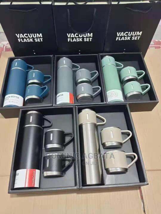 Termos Elegan Simple Air Minum Tahan panas/Dingin Polos Vacuum Flask
