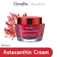 Giffarine Astaxanthin Cream 50g ครีมสาหร่ายแดง แอสต้าแซนธิน ครีมบำรุงผิวหน้าสูตรเข้มข้น สำหรับกลางคืน กิฟฟฟารีน