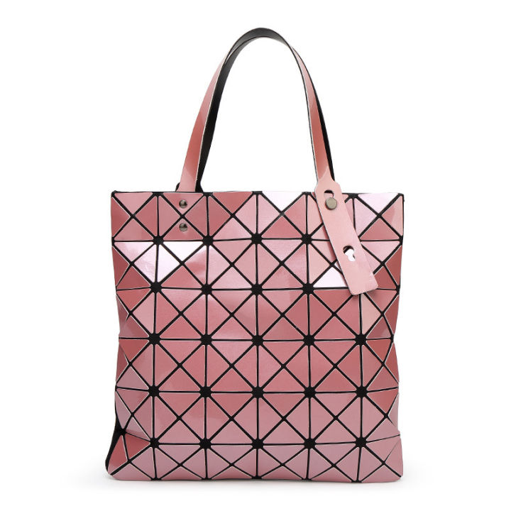 geometric-diamond-pattern-bag-women-s-bag-2023-summer-new-one-shoulder-portable-japanese-style-trendy-bag-stylish-bag-กระเป๋า