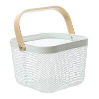 Fruit Colander Metal Material Comfortable Portable Handle Wear Resistant Practical Vegetable Dr