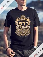 Made In 1973 50 Years Of Being Awesome 50th Birthday  Mens Novelty T-Shirt Streetwear Women Casual Harajuku