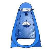 Portable 3 Windows Outdoor Camping Tent Shower Tent Simple Bath Cover Changing Fitting Room Tent Mobile Toilet