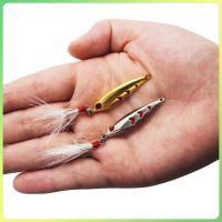 Luya Bait Sequin Metal Fishing Gear Metal Artificial Bait Freshwater Fishing Goods 2.5g 3.3cm Fake Bait Fishing Bass Single HookLures Baits