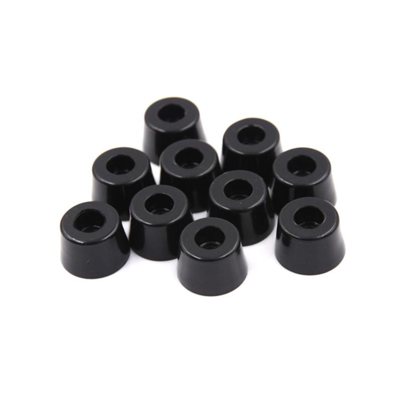 10x Conical Recessed Rubber Feet Bumpers Pads For Furniture Table Chair DeskT BB 