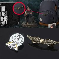 hot【DT】 The Last Of Us Part 2 Ellie Pins Brooch Shield Tlou Spaceship Badge Brooches Fans Game Jewelry