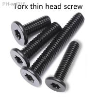 10/50pcs CM thin screw M2 M2.5 M3 M4 M5 M6 M8 304 A2 Stainless Steel With Black Torx Six-Lobe Ultra Thin Flat Wafer Head Screw