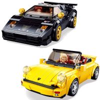 2023 Sluban Retro Technical Lamborghinis Contash Porsche 930 Super Speed Sport Car Building Blocks Vehicle Bricks Toys Gift Kids Building Sets