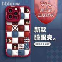 ♙ซิลิโคนเหลว14ProMax XS Apple แท้ของ Disney เคสโทรศัพท์ผู้หญิงที่เรียบง่าย IPhone13รวมทุกอย่างป้องกันการตก