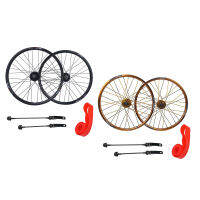 20นิ้วพับจักรยานล้อ20x1.25-2.215จักรยาน Wheelset Schrader วาล์วดิสก์เบรก32H Hub ล้อและด่วนที่วางจำหน่ายเสียบ