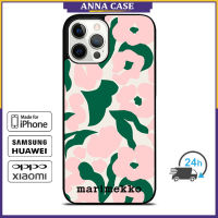 Marimekko132 Phone Case for iPhone 14 Pro Max / iPhone 13 Pro Max / iPhone 12 Pro Max / XS Max / Samsung Galaxy Note 10 Plus / S22 Ultra / S21 Plus Anti-fall Protective Case Cover