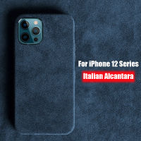 Italian Alcantara Phone Case for Apple iPhone 12 Pro Max Luxury Business Leather Case for iPhone 11 Phone Back Cover