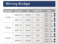 GEYA 1ชิ้น10mm ² เบรกเกอร์กระจายกล่องสายไฟสะพานเชื่อมต่อสายไฟฟ้า2จุด3จุด4จุดขั้ว