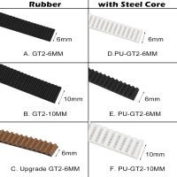 ❣♠ 1 Meter Rubber / PU with Steel Core Gt2 Belt GT2 Timing Belt 6mm / 10mm Width for 3d Printer