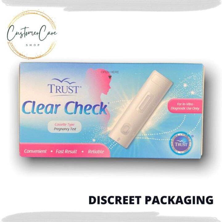 Trust Clear Check Pregnancy Test Kit Lazada PH