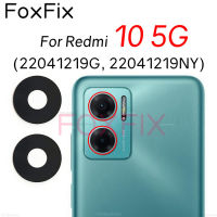 Belakang Belakang Kamera Kaca untuk Xiaomi Redmi 10 5G Penggantian Pelekat Pelekat 22041219G 22041219NY