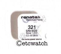 ถ่านกระดุม Renata SR616SW / 321 1 ก้อน