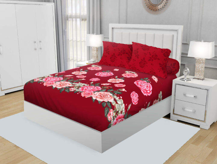 { BISA COD } Sprei California Motif ABELIA, Uk.180X200 Cm Tinggi 20 Cm