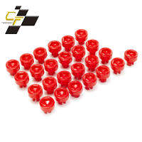 100pcs Wheel Rivets Nuts For Universal Rim CapLipScrewBoltTires Replacement Decoration Car Styling Tunning Parts ABS Red