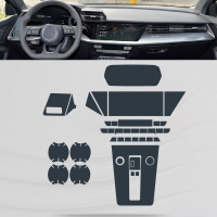 For Audi A3 8Y 2021Car Interior Center console Transparent TPU Protective film Anti-scratch Repair film Accessorie Refit LHD RHD