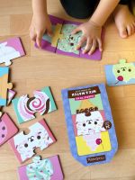 Mudpuppy - puzzle to go mix &amp; match จิ๊กซอว์แบบพกพา พร้อมถุงหูรูดที่นำไปด้วยทุกที่