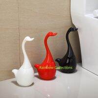 17*11.5*35cm Creative Swan ceramics Plastic High quality Long handle toilet brush holders bathroom Base Household Cleaning Tool